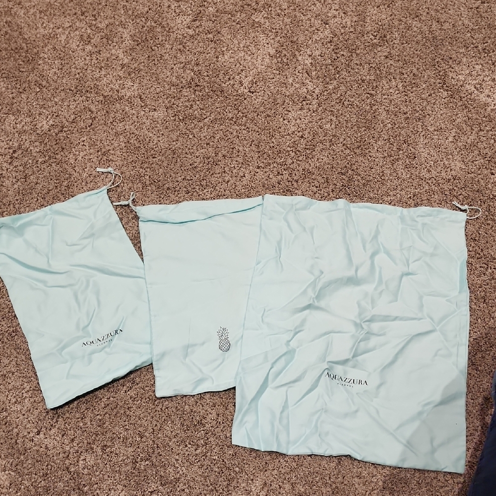 Aquazzura Light Blue Dust Bags Set